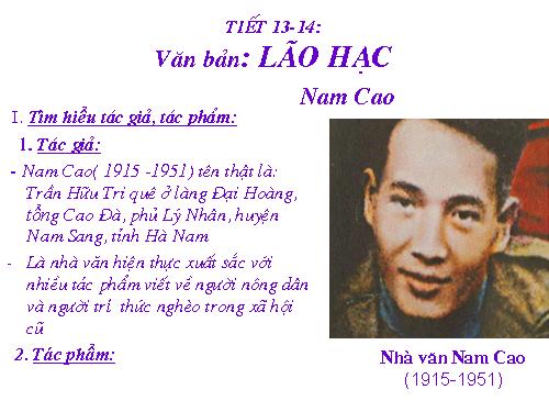 Bài 4. Lão Hạc