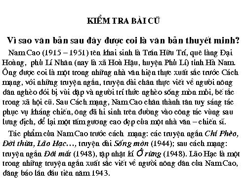 Bài 12. Phương pháp thuyết minh