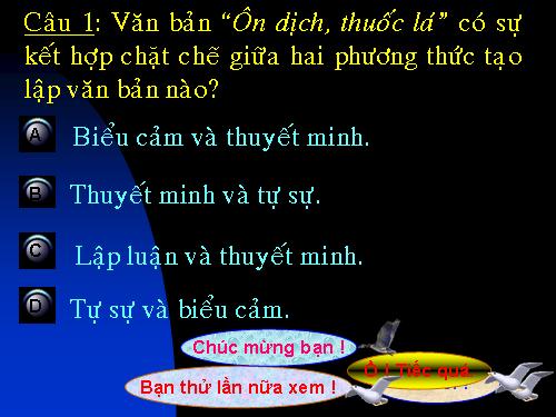 ON DICH THUOC LA (TUYET CU MÈO)