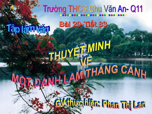 Bài 20. Thuyết minh về một danh lam thắng cảnh