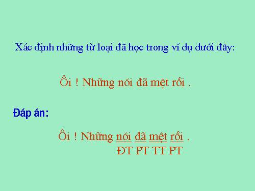 Bài 6. Trợ từ, thán từ