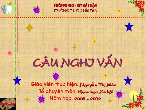 Bài 18. Câu nghi vấn