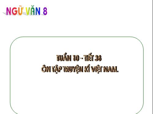 Bài 10. Ôn tập truyện kí Việt Nam