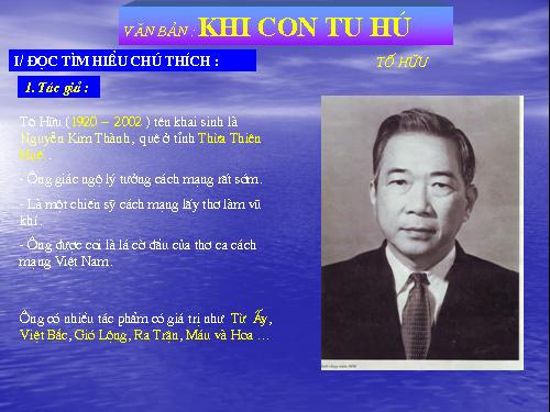 Bài 19. Khi con tu hú