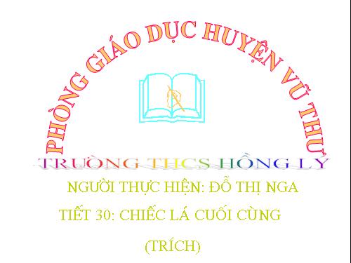 Bài 8. Chiếc lá cuối cùng