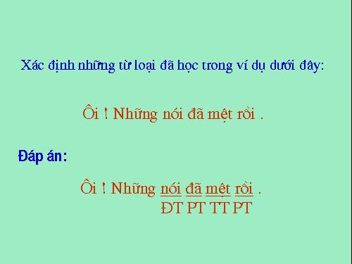 Bài 6. Trợ từ, thán từ