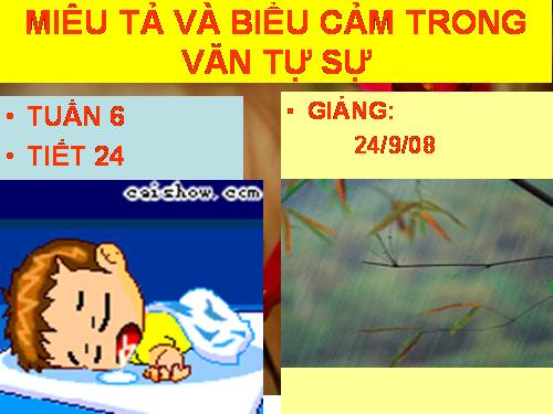 Bài 6. Miêu tả và biểu cảm trong văn bản tự sự