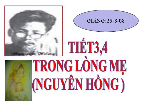 Bài 2. Trong lòng mẹ