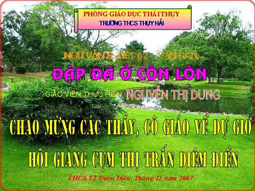 Bài 15. Đập đá ở Côn Lôn