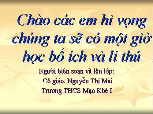 Bài 1. Cấp độ khái quát của nghĩa từ ngữ