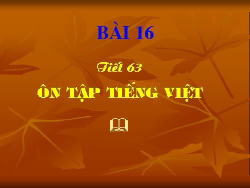 Bài 16. Ôn tập và kiểm tra phần Tiếng Việt