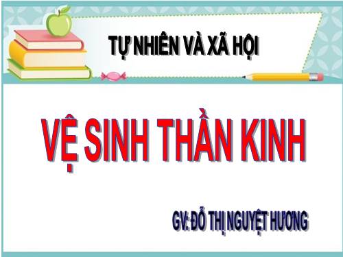 Bài 15. Vệ sinh thần kinh