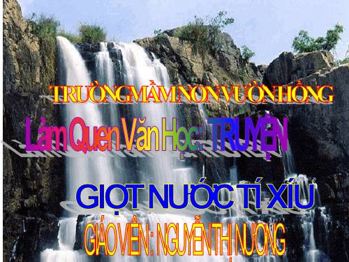 TRUYEN: GIOT NUOC TI XIU