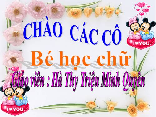 CHỮ HOA M,N .