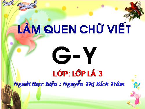 lam quen chu cai g-y