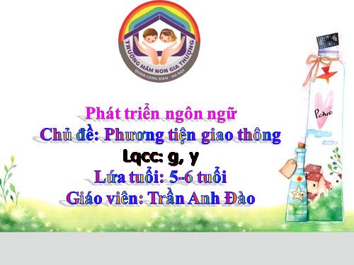 Làm quen chữ g,y