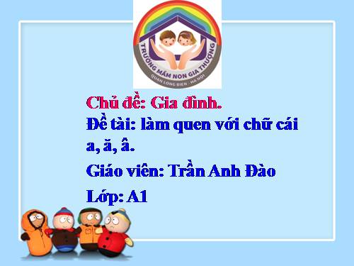 Làm quen chữ a, ă, â