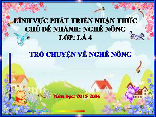 tro chuyen ve nghe nông