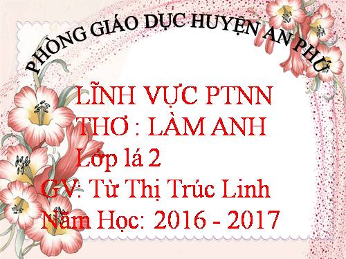 thơ làm anh