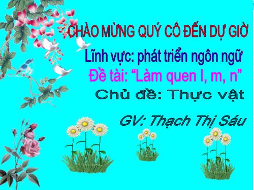 làm quen l. m. n chủ dề thực vật