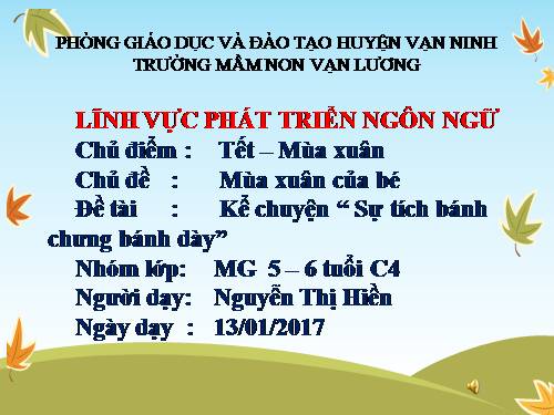 Chuyện Sự tích bánh chưng bánh giầy