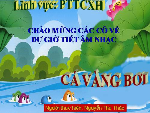 giáo án điện tử con cá vàng