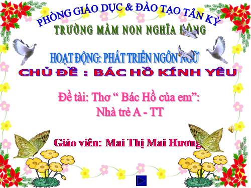 THƠ: BÁC HỒ CỦA EM