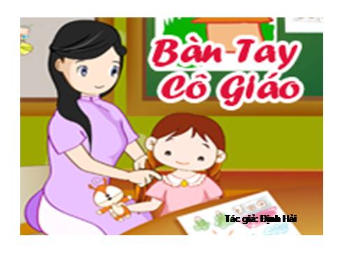 thơ bàn tay cô giáo