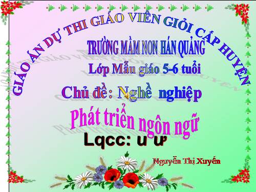 giao an chu cai u ư