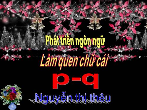 lam quen chữ cái p,q