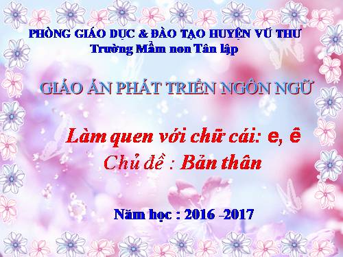 LQCC E, Ê BẢN THÂN