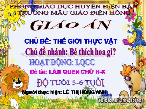 lam quen chu cai h k