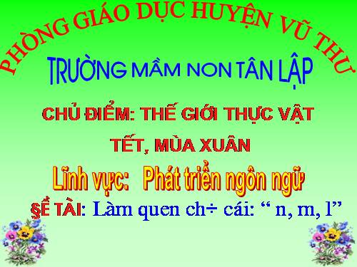 LQCC L, M, N THUC VAT- TET MUA XUAN