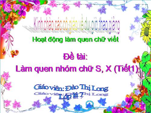 Làm quen chữ cái. long