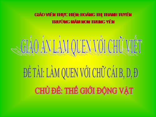 Giáo án phát triển ngôn ngữ