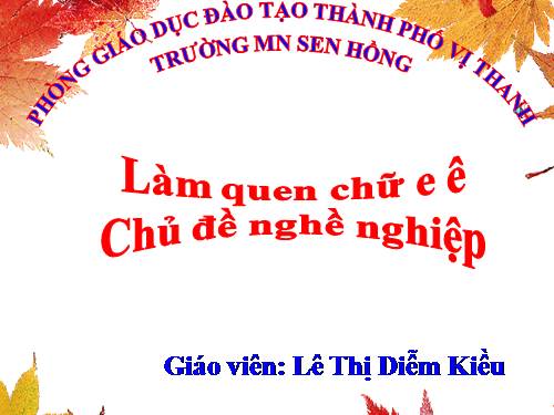 giáo án mầm non