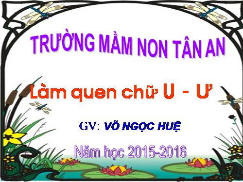 Làm quen chữ u- ư