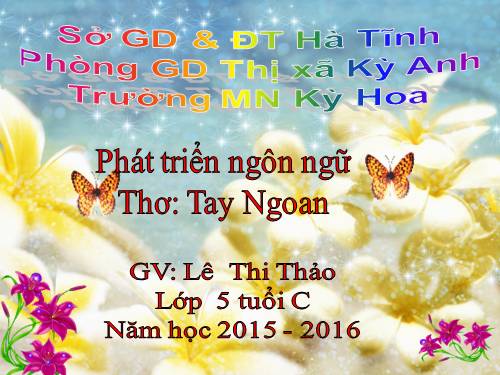 tho tay ngoan - Giao an điên tử