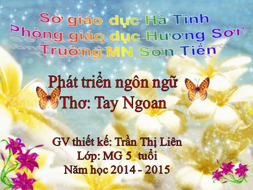 Thơ: Tay ngoan