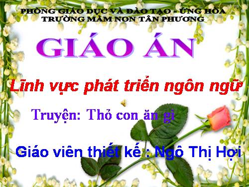 truyện : Thỏ con ăn gì