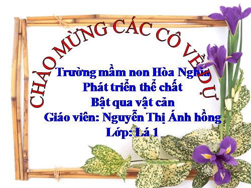 PTTC : Bật qua vật cản