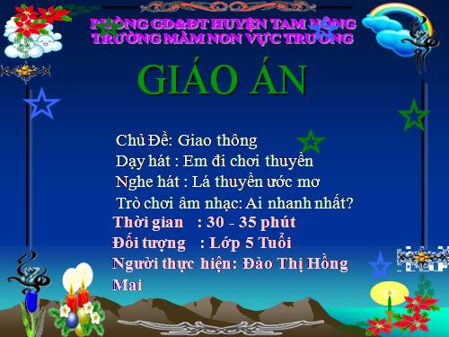 âm nhạc đi chơi thuyền