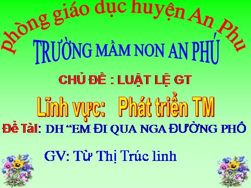 DH em đi qua ngã tư đường phố