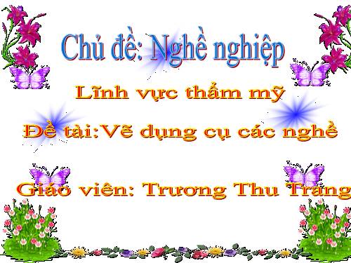 vẽ dụng cụ các nghề