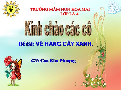 VẼ HÀNG CÂY XANH