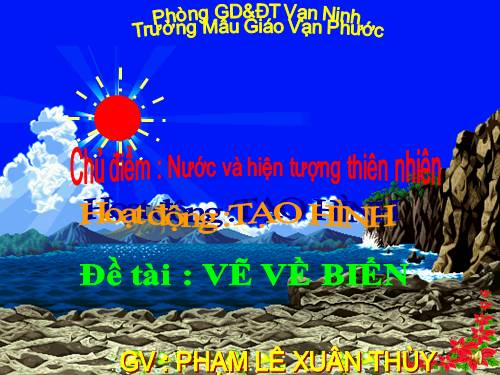 VỄ VỀ BIỂN