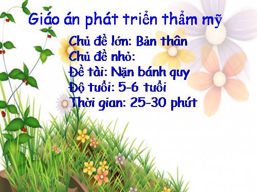 Tạo hình_Nặn bánh quy