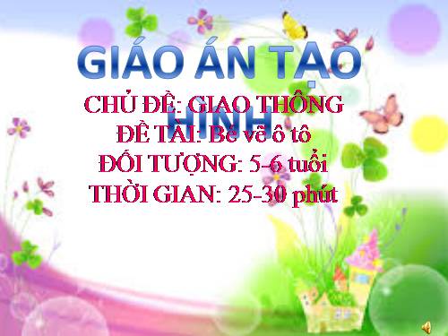 Tạo hình_Bé vẽ ô tô