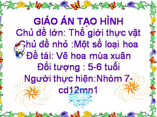 Vẽ hoa mùa xuân