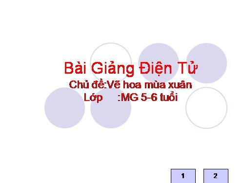 Vẽ hoa mùa xuân